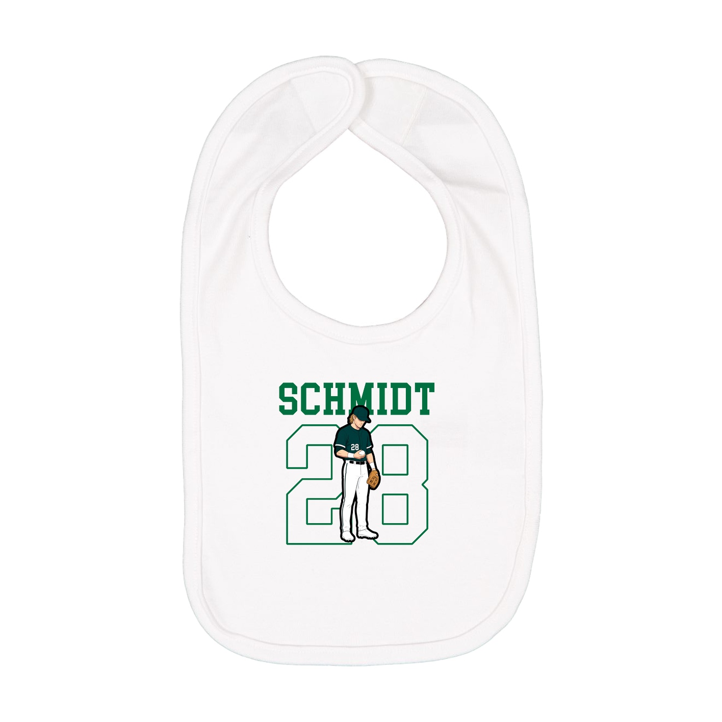 Infant Bib — Shirsey in White