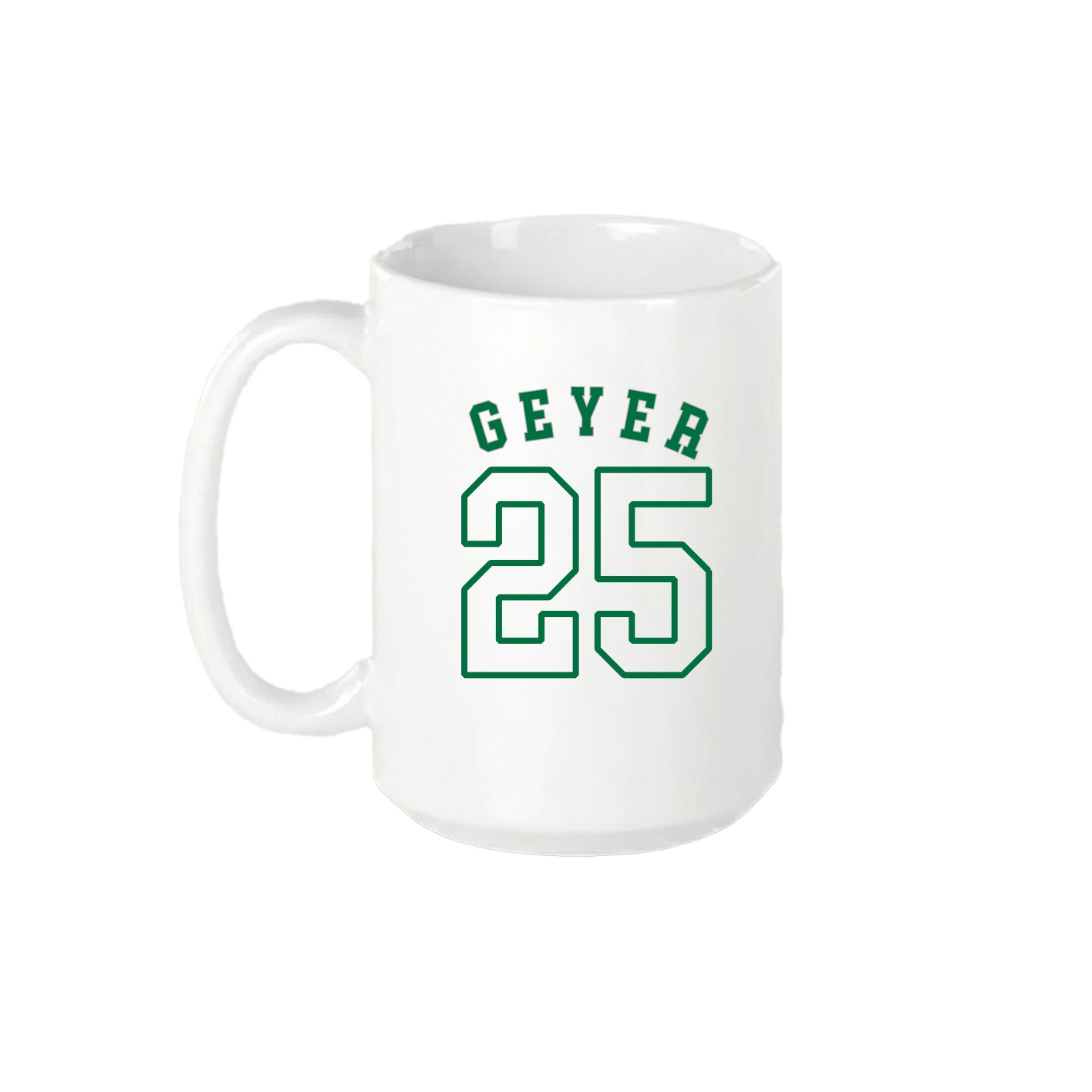 15oz Coffee Mug — Shirsey Arch in White