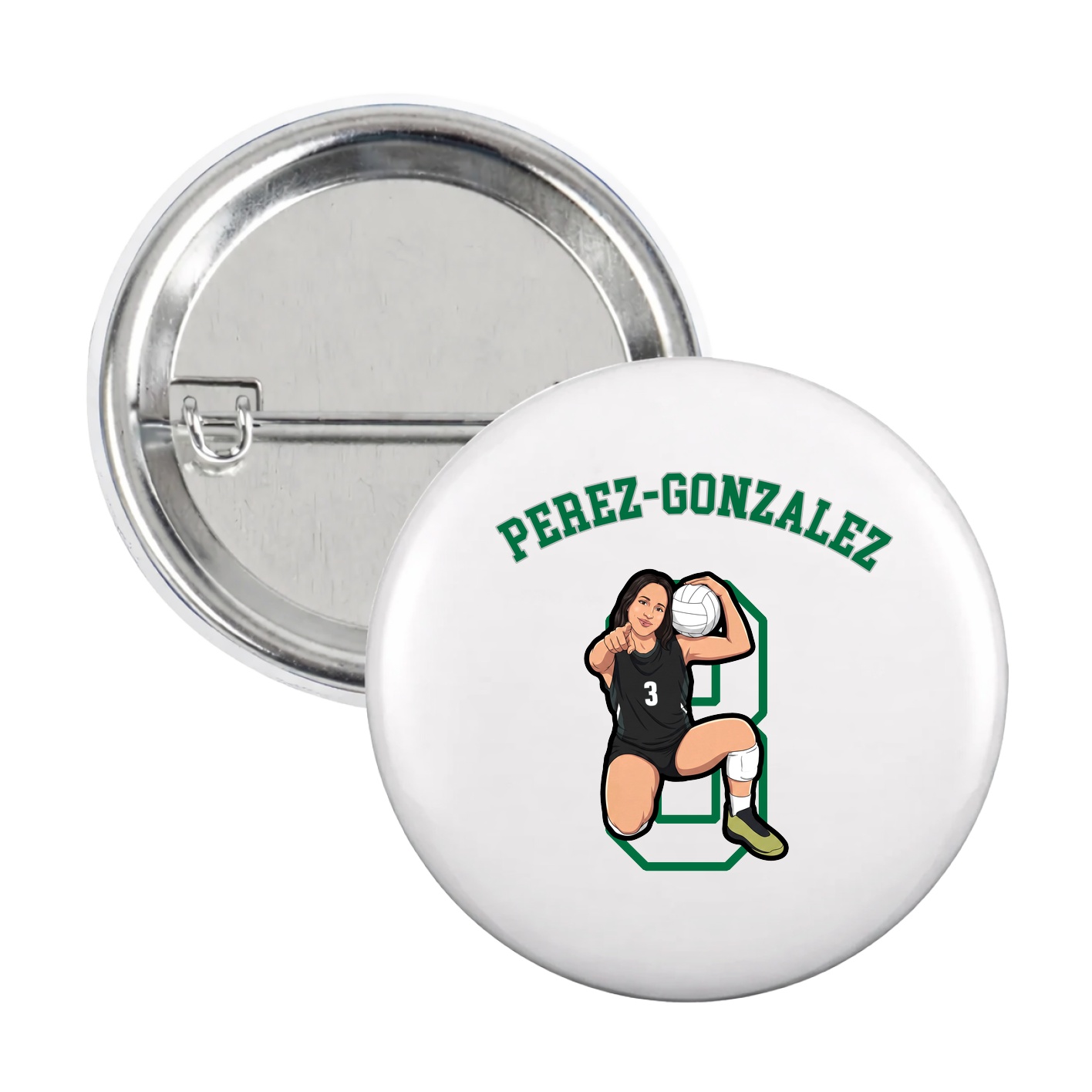 Game Day Button — Shirsey Arch in White