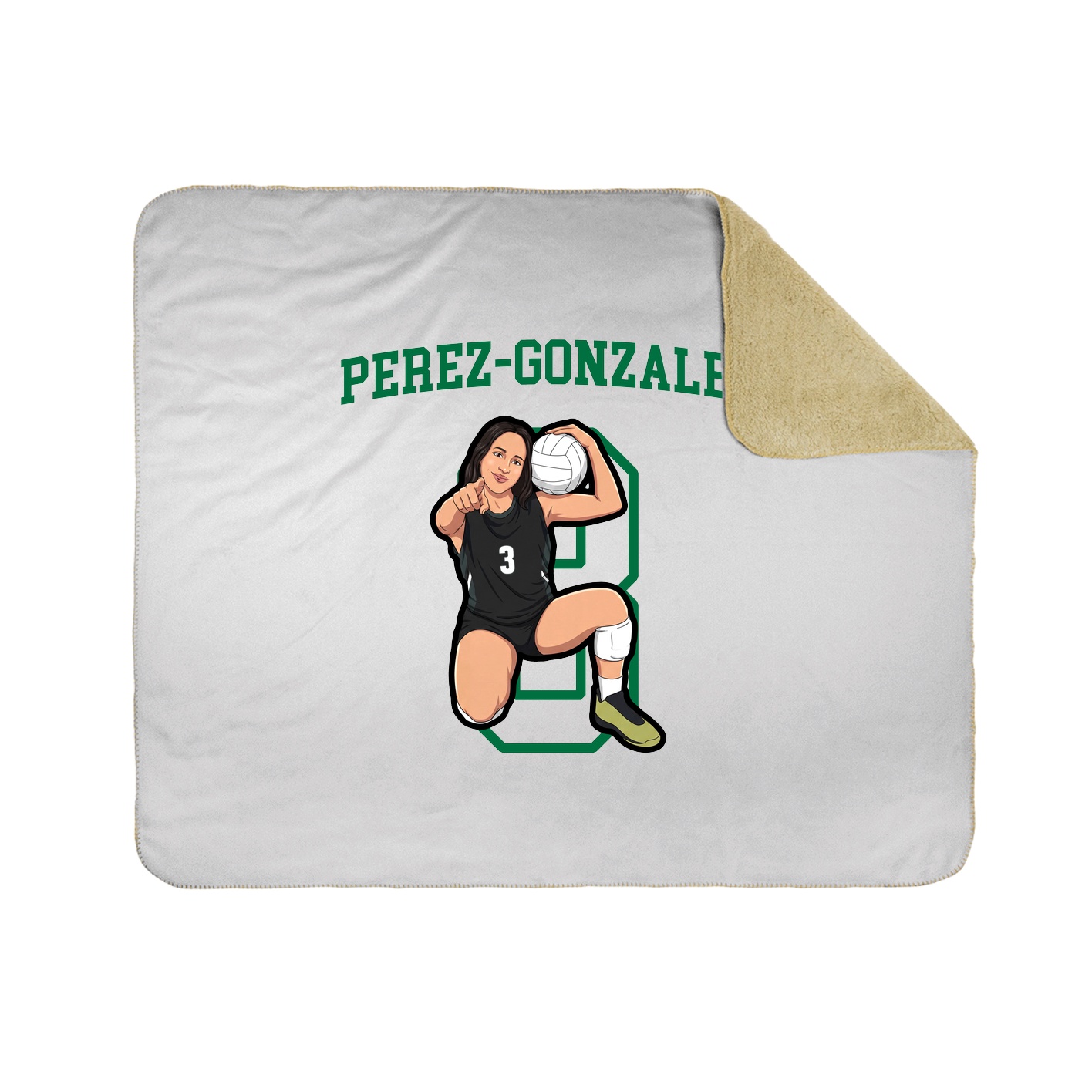 Throw Blanket — Shirsey in White