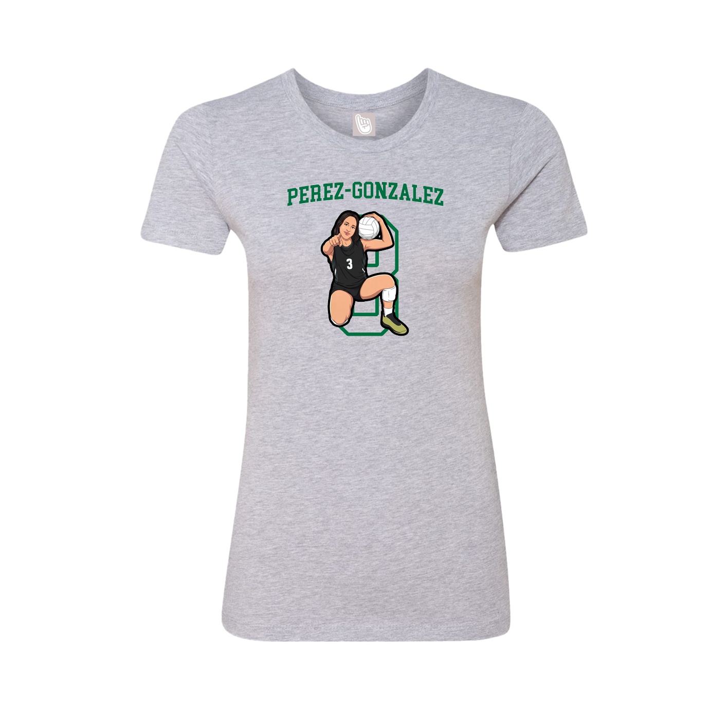 Fitted Women's Tee — Shirsey in Grey
