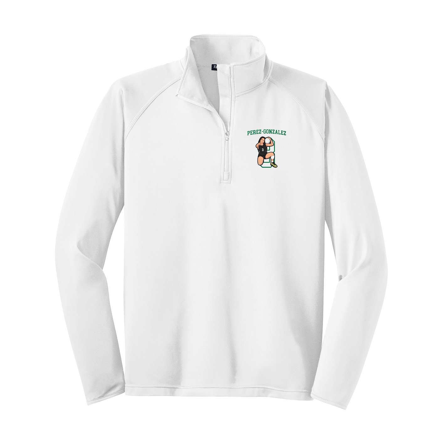 Q-Zip Pullover — Shirsey in White