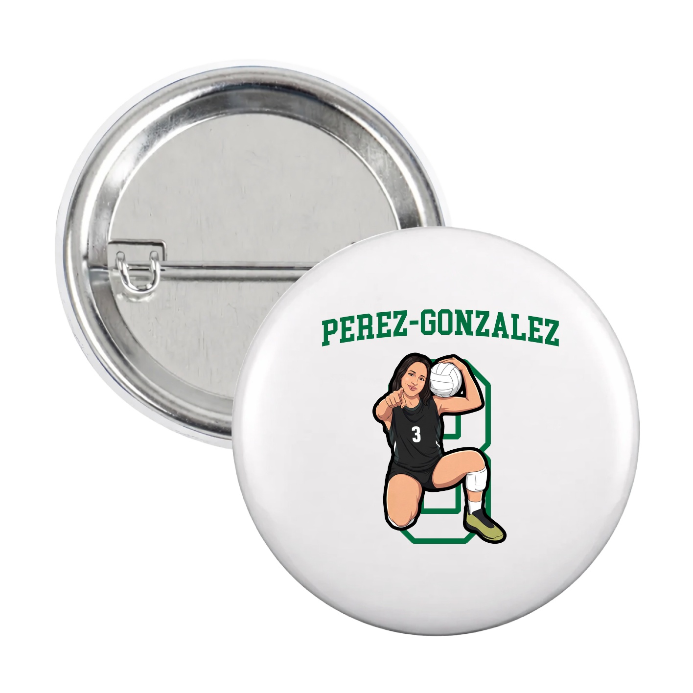 Game Day Button — Shirsey in White