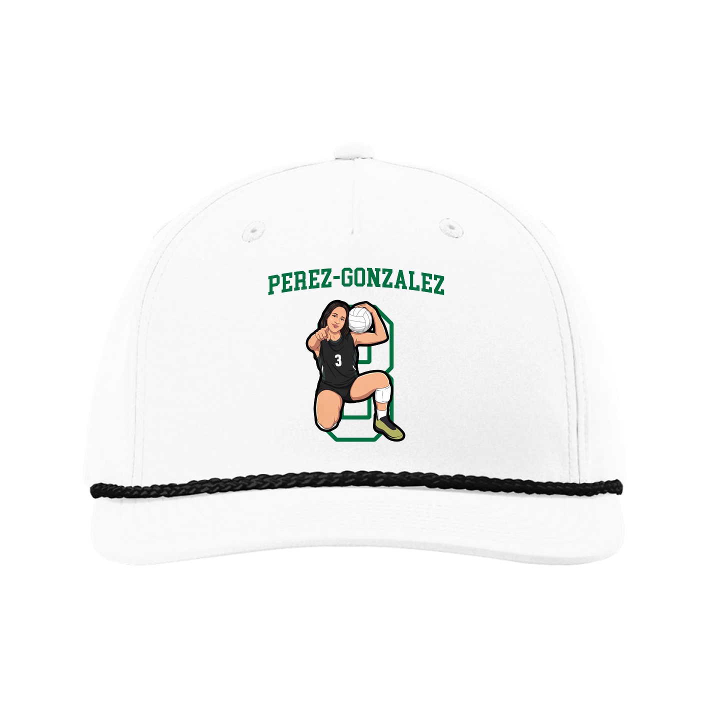 Five-Panel Classic Rope Cap — Shirsey in White