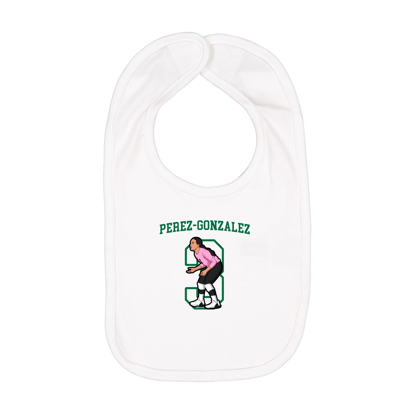Infant Bib — Shirsey in White