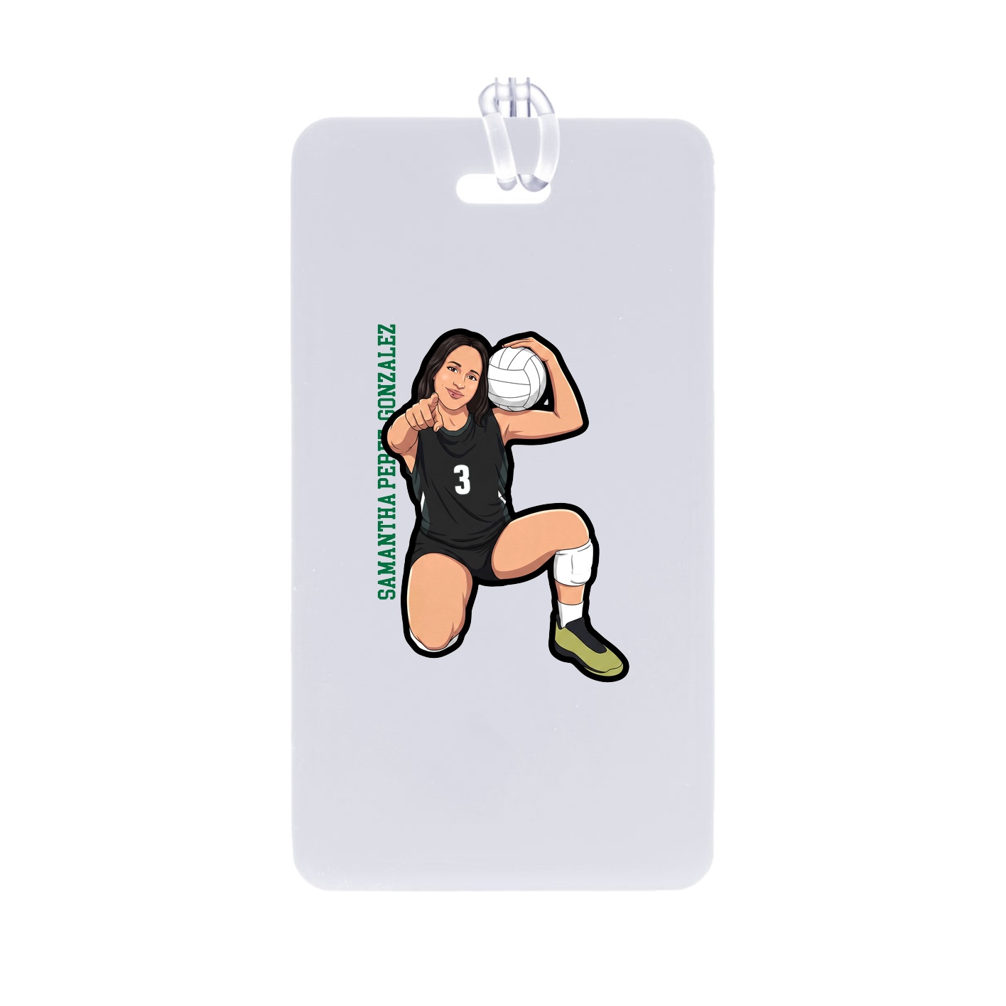 Bag Tag — Name Vertical in Classic