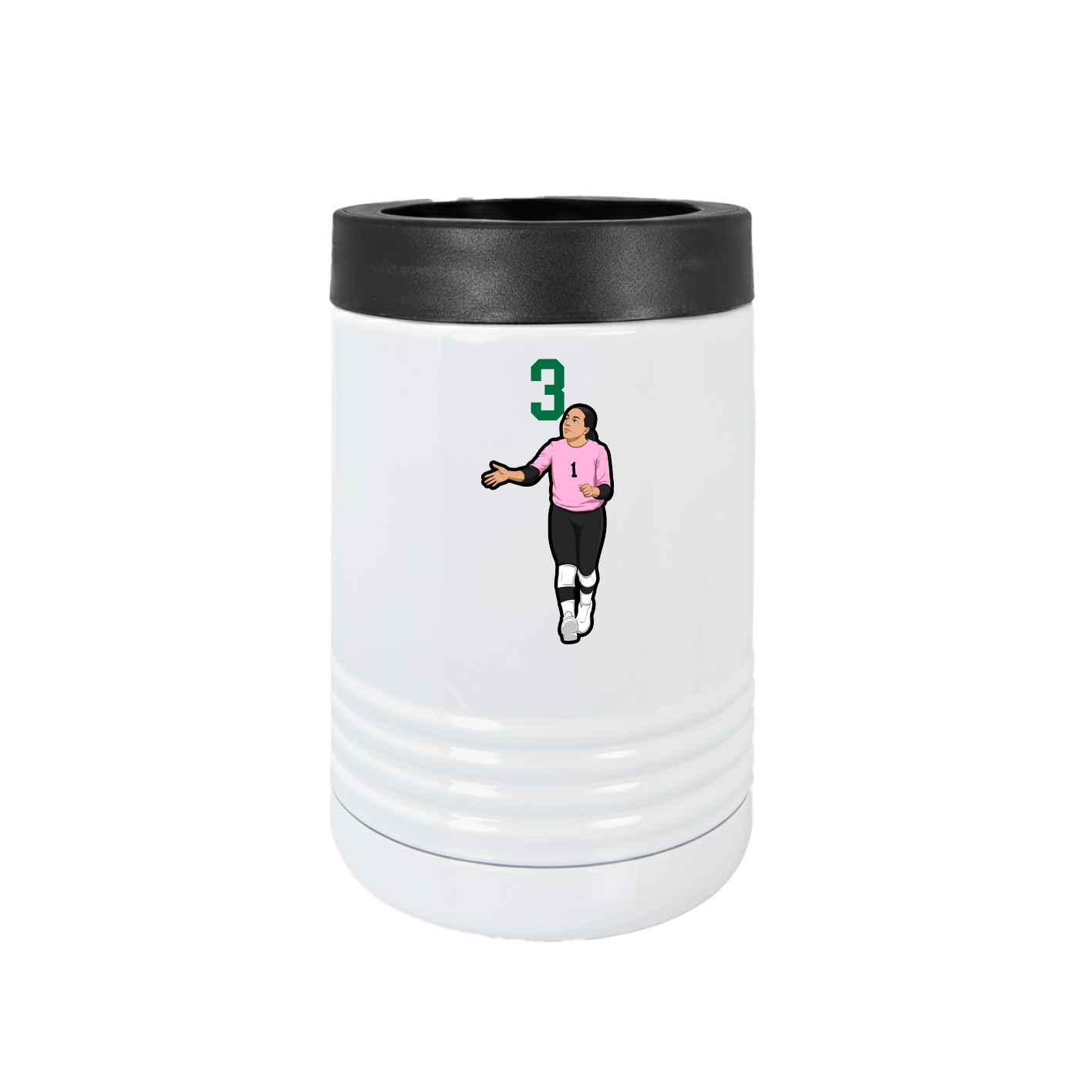 Beverage Holder — Number Top in White