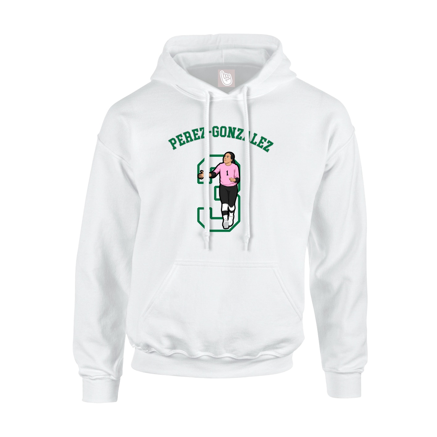 Hoodie — Shirsey Arch in White
