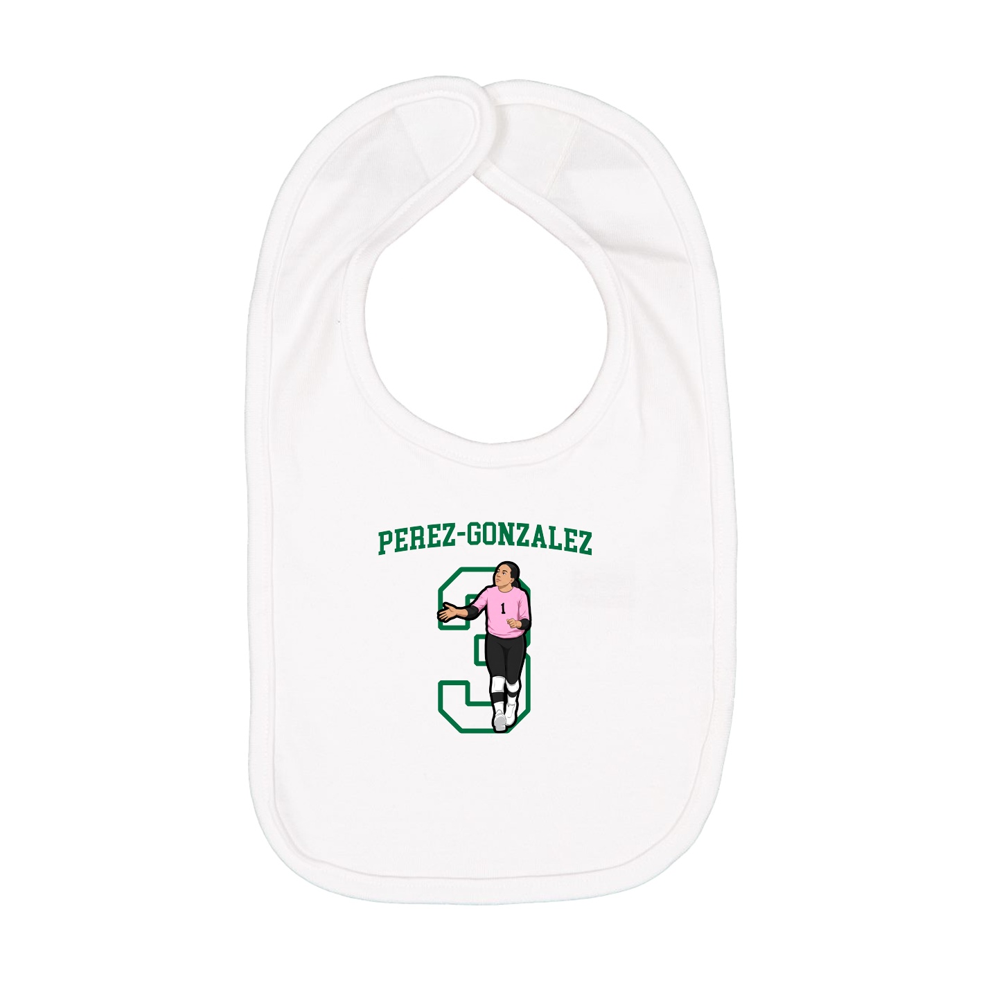 Infant Bib — Shirsey in White
