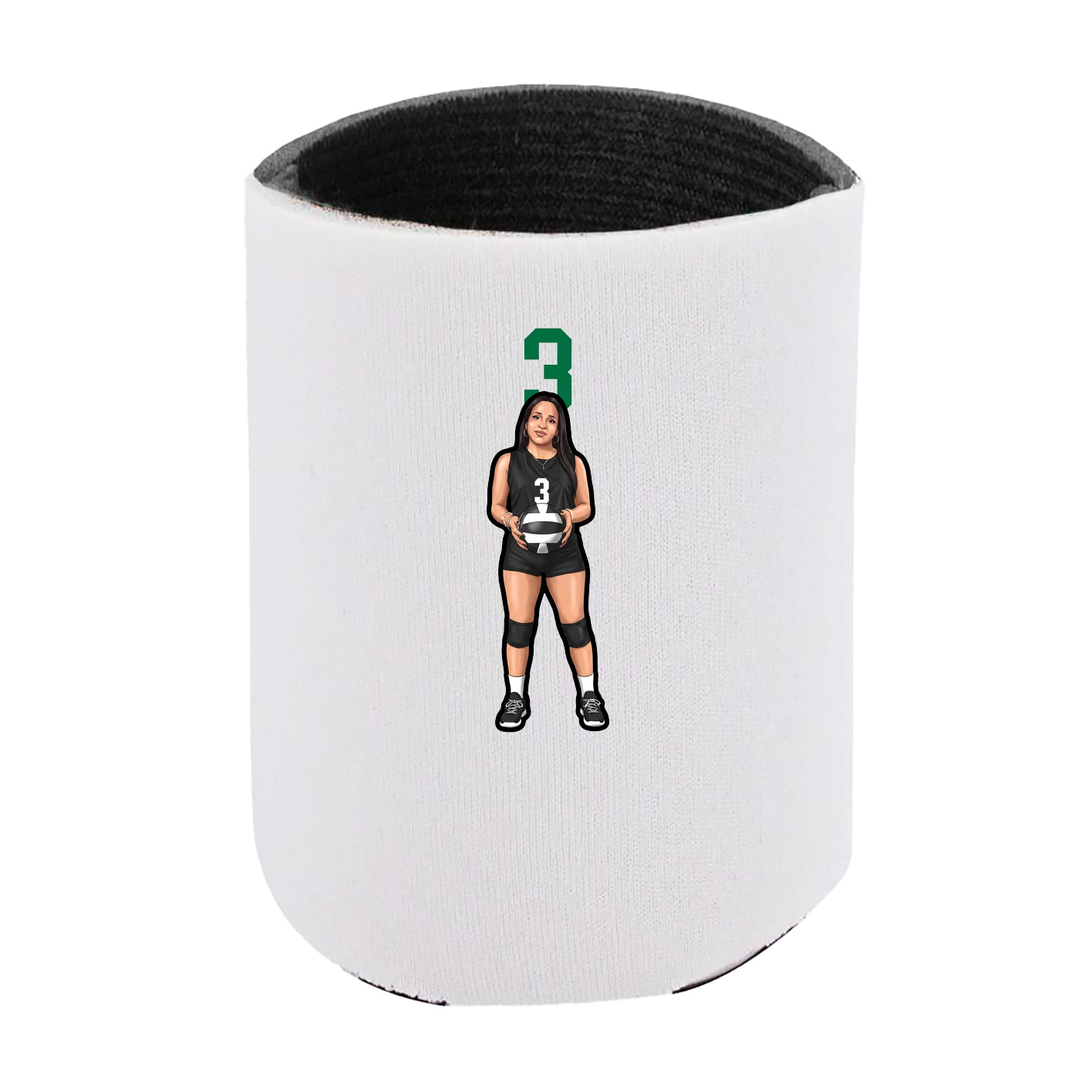 Can Holder — Number Top in White