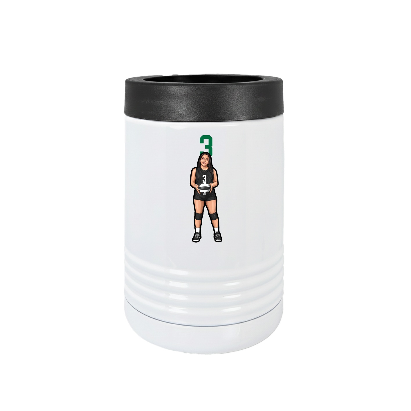 Beverage Holder — Number Top in White