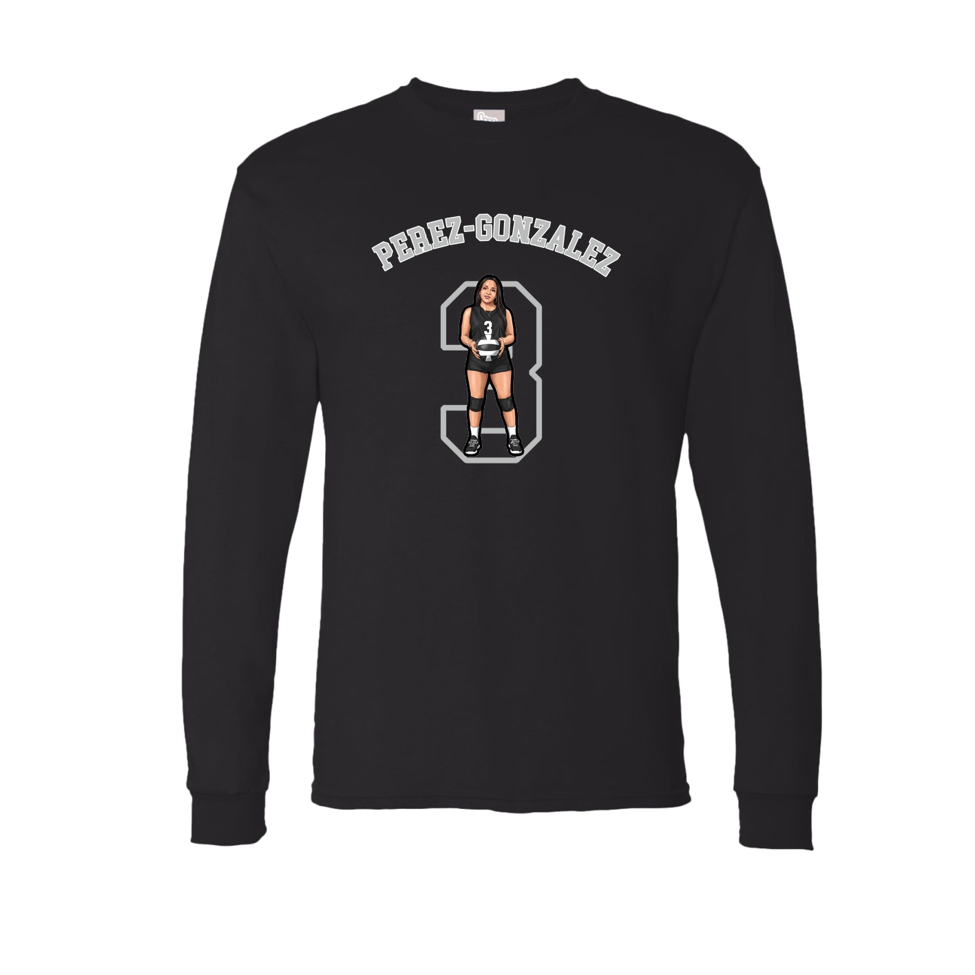 Long Sleeve Tee — Shirsey Arch in Black
