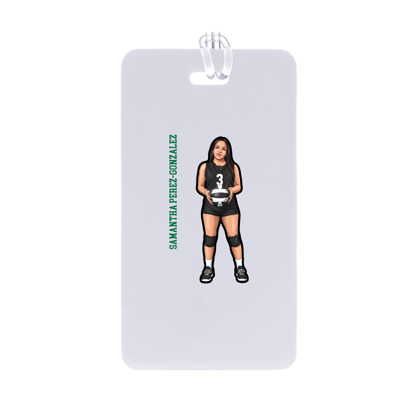 Bag Tag — Name Vertical in Classic