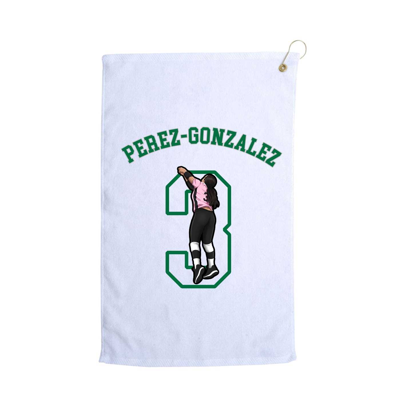 Golf Towel — Shirsey Arch in White