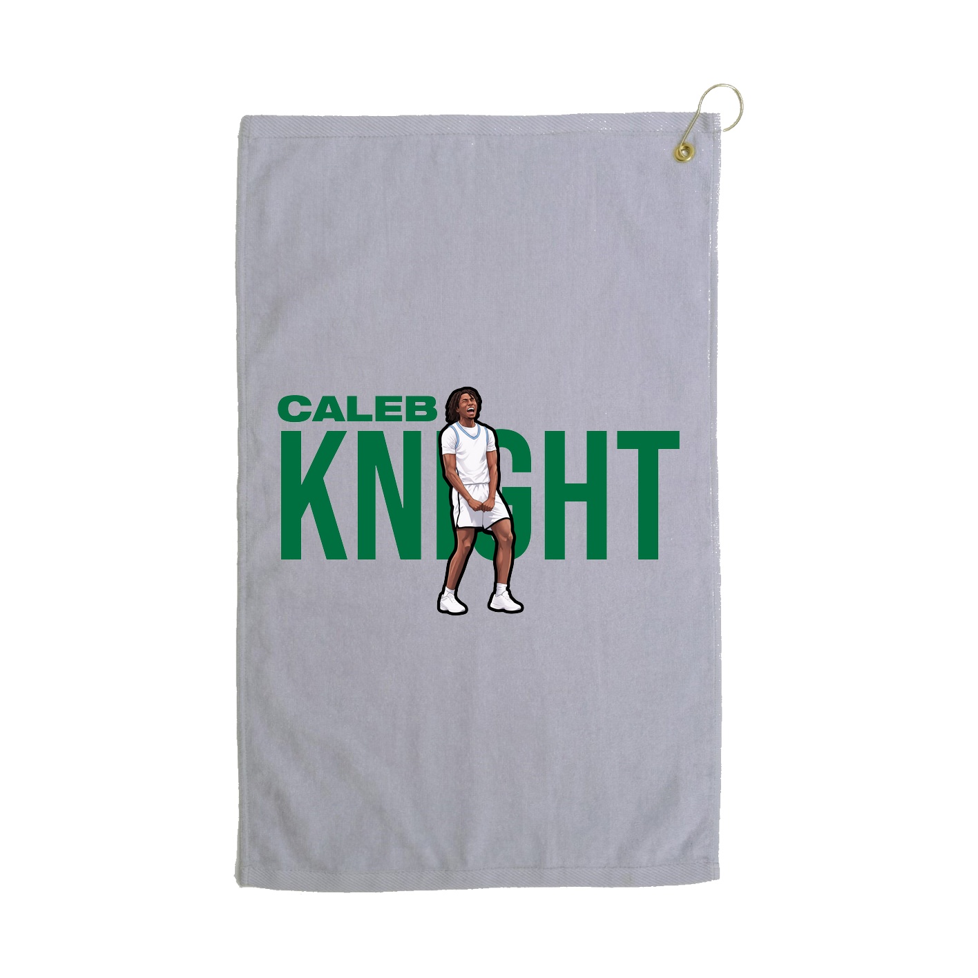 Golf Towel — Player Name in Grey