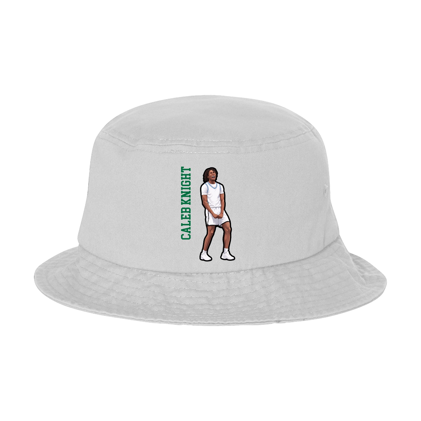 Bucket Cap — Name Vertical in White