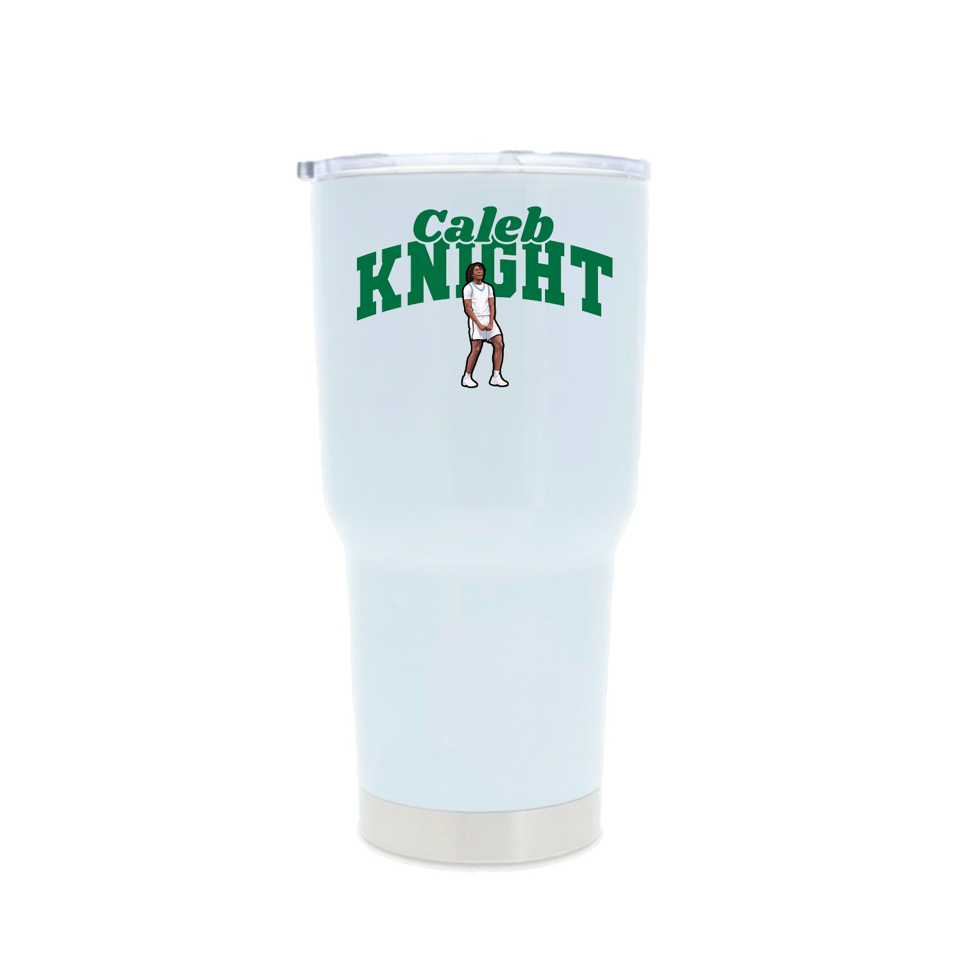 30oz Stainless Steel Tumbler — Signature Arch in White