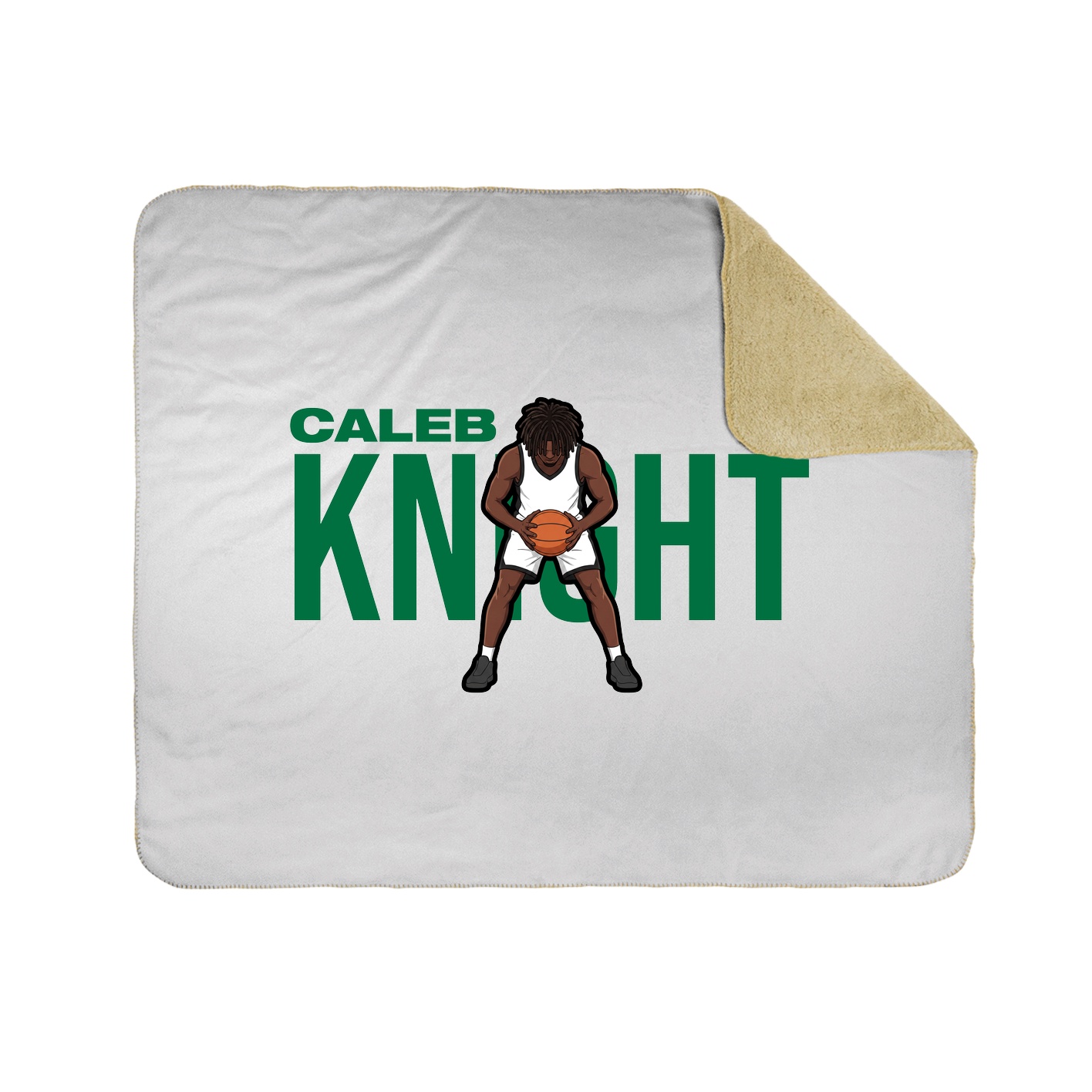 Throw Blanket — Player Name in White