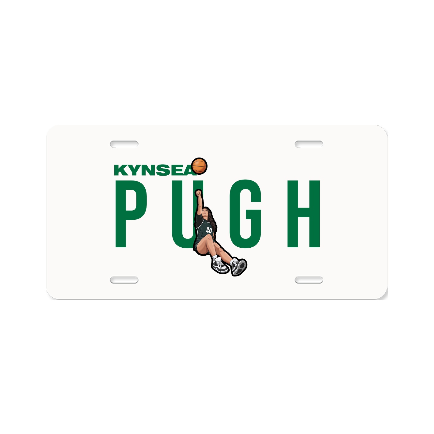 License Plate — Player Name in Classic