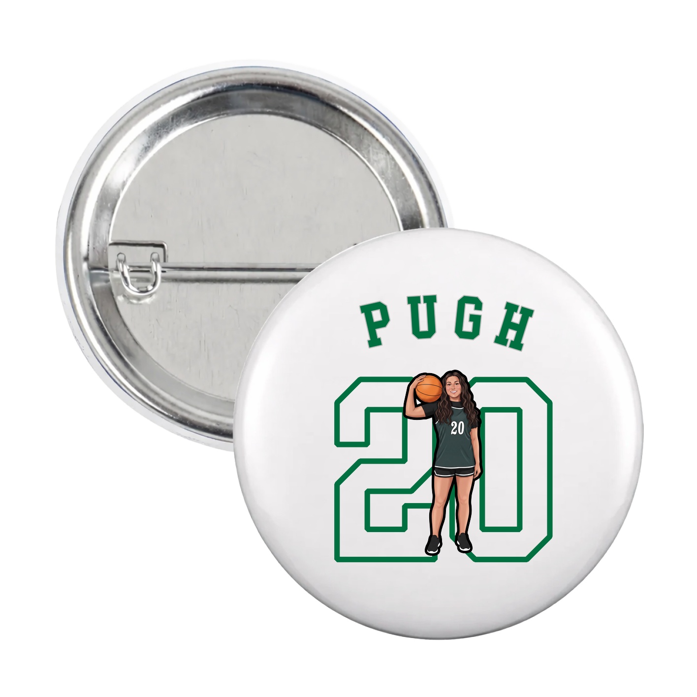 Game Day Button — Shirsey Arch in White
