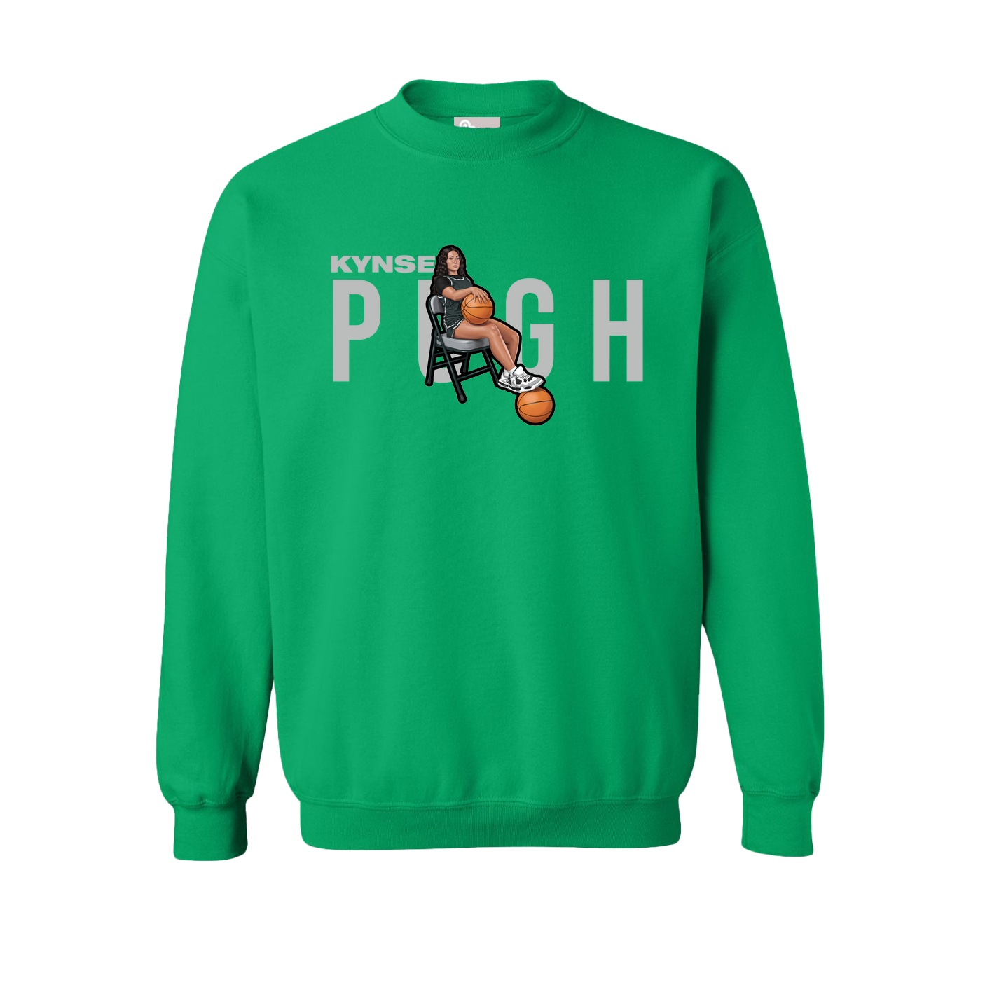 Fleece Crew — Player Name in Green