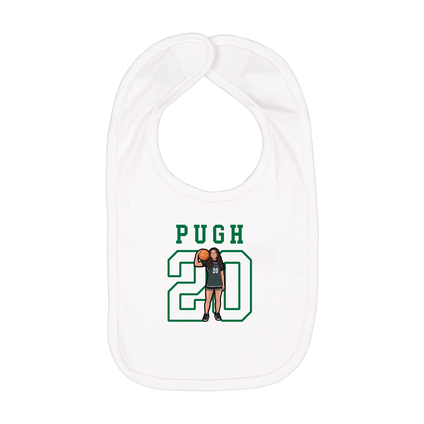 Infant Bib — Shirsey in White