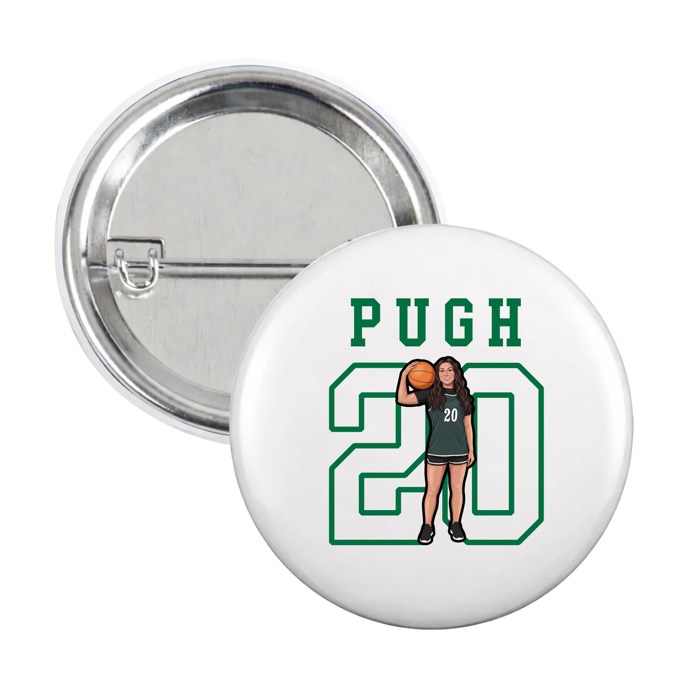 Game Day Button — Shirsey in White