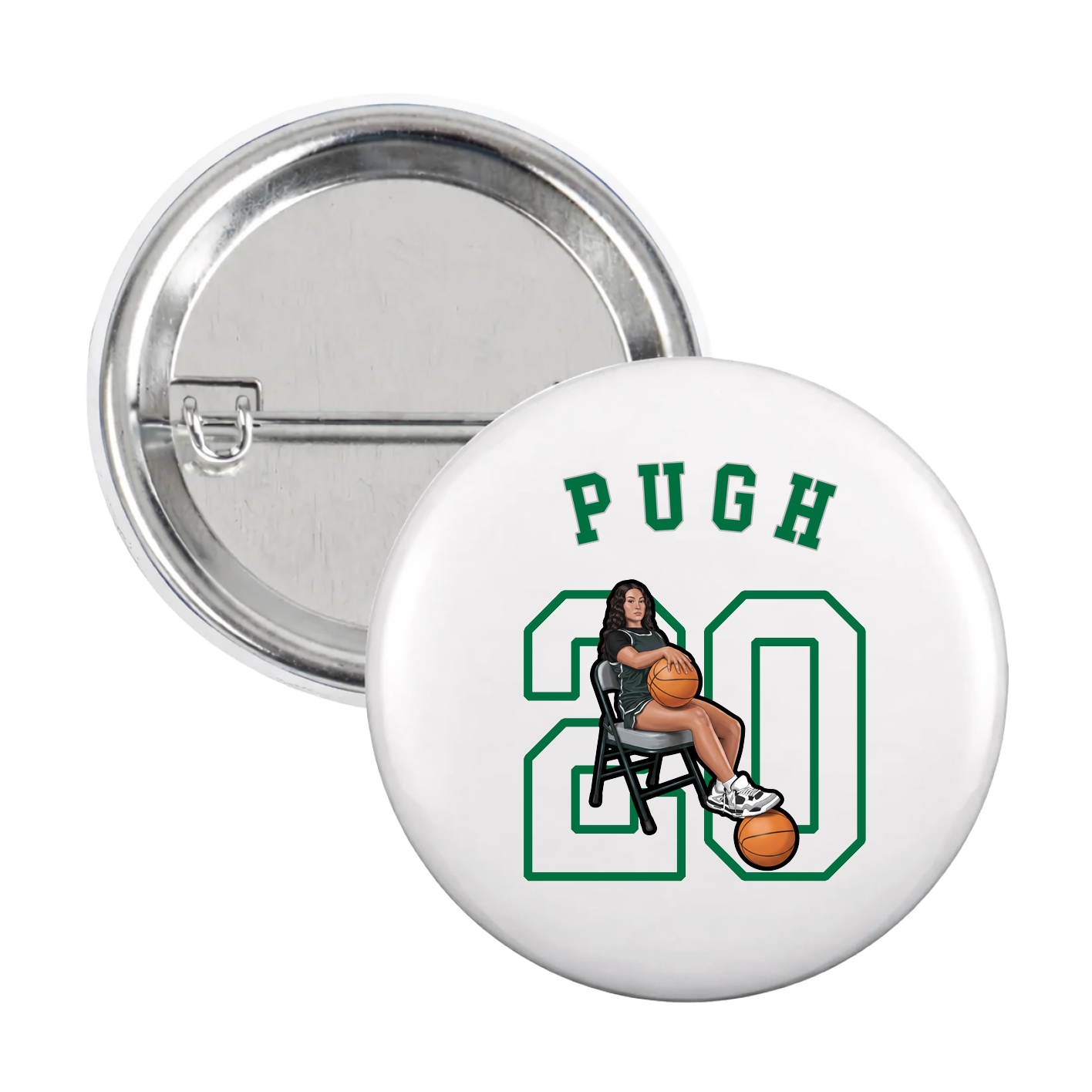 Game Day Button — Shirsey Arch in White