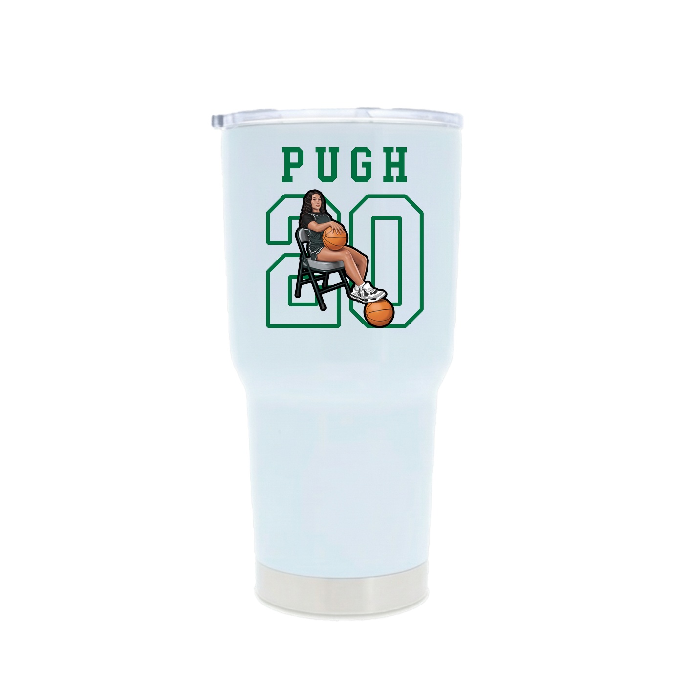 30oz Stainless Steel Tumbler — Shirsey in White