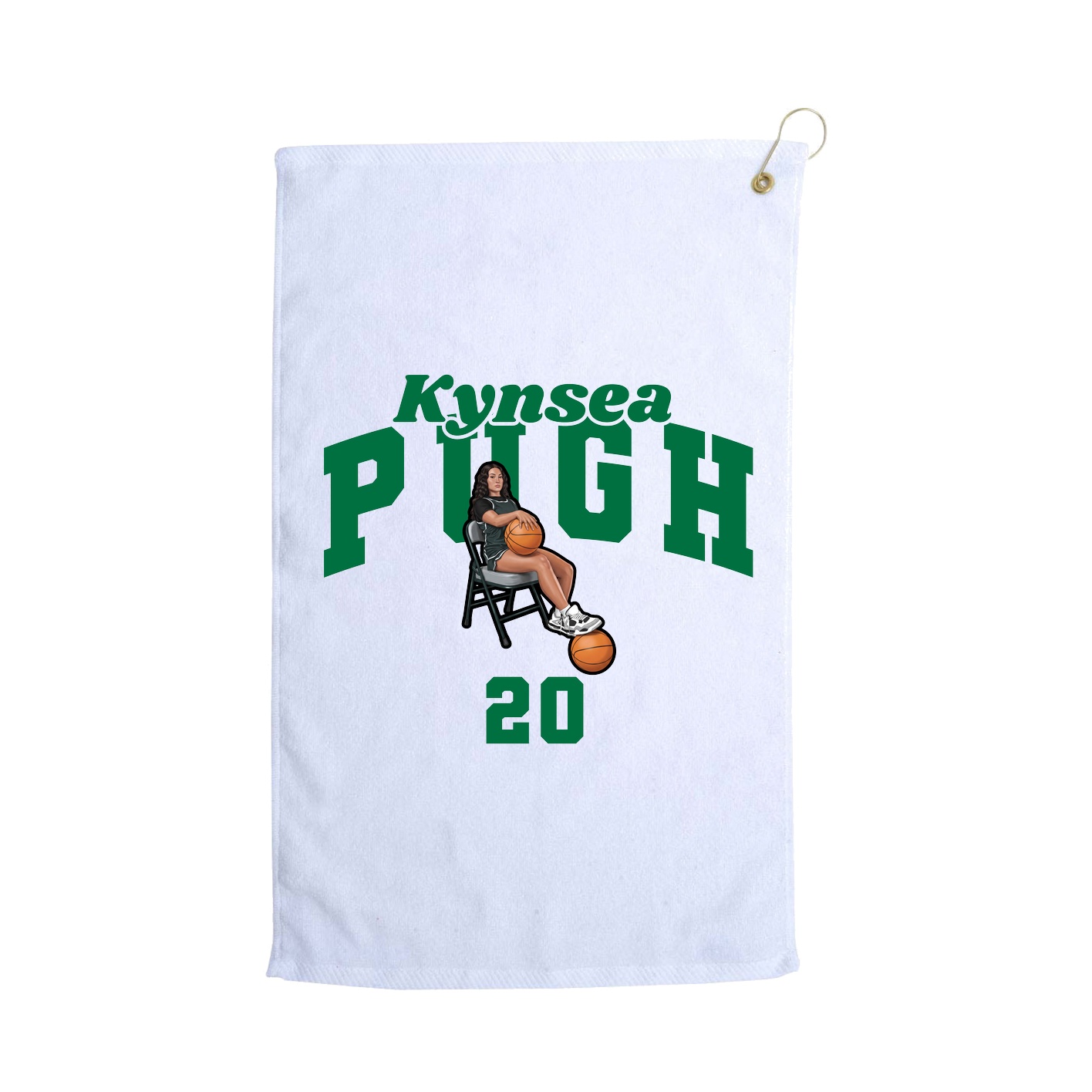 Golf Towel — Signature Arch in White