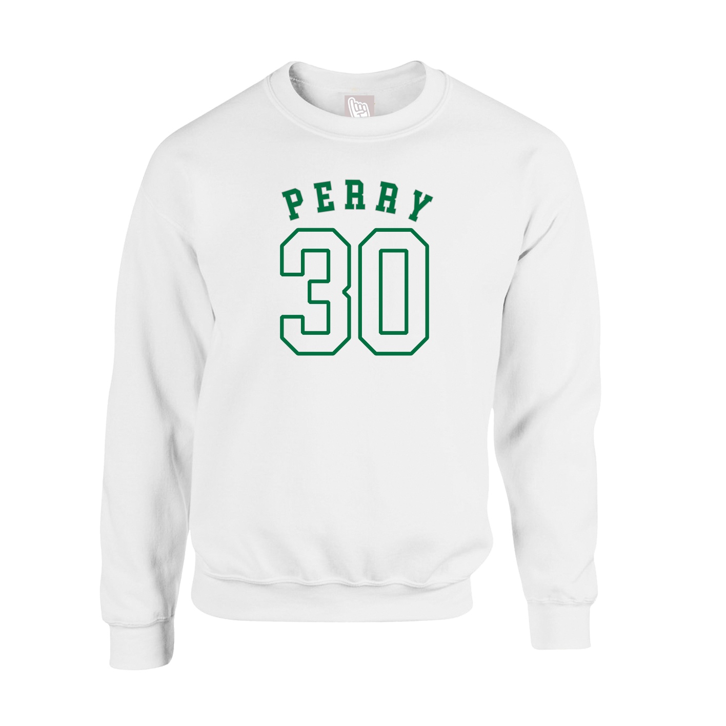 Fleece Crew — Shirsey Arch in White