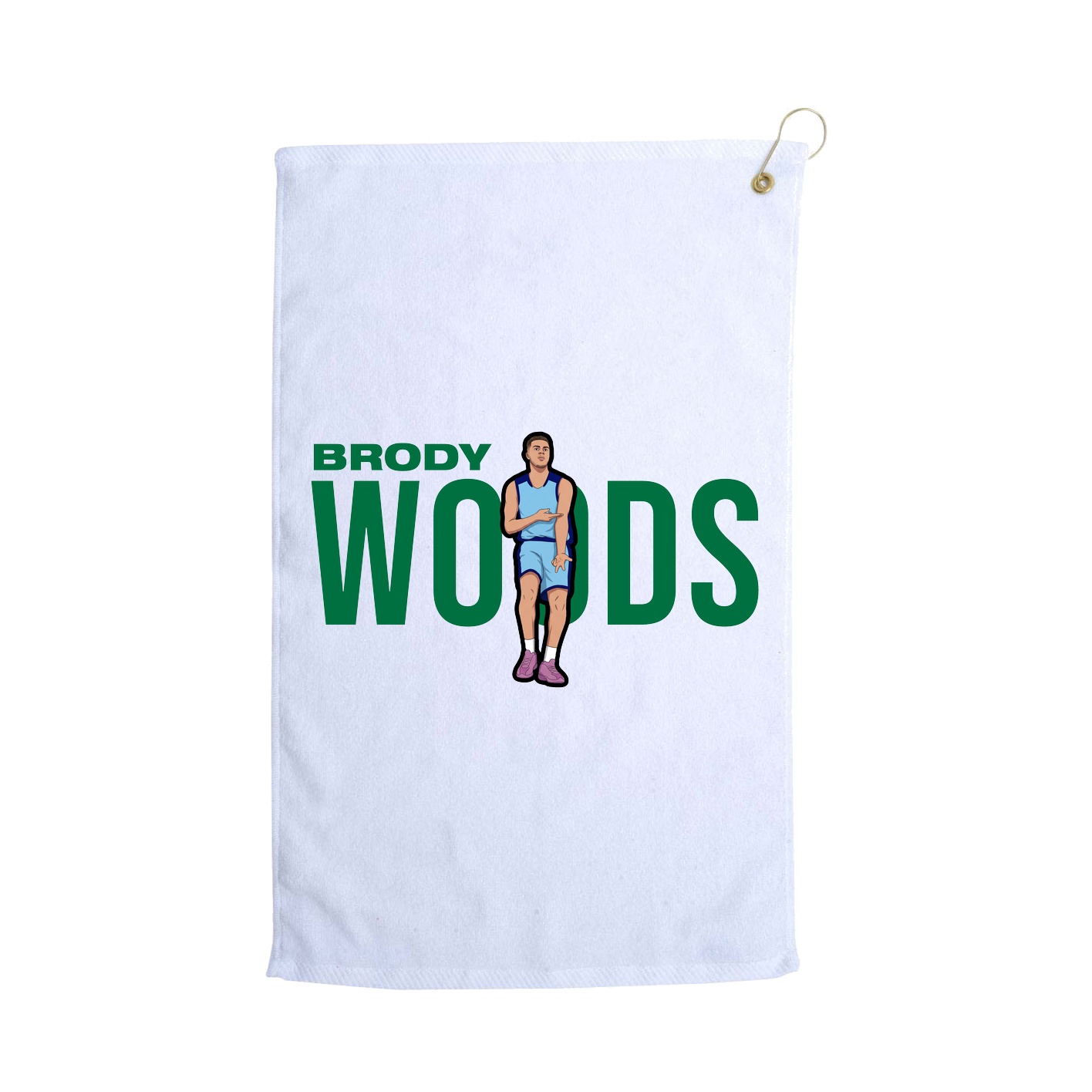 Golf Towel — Player Name in White