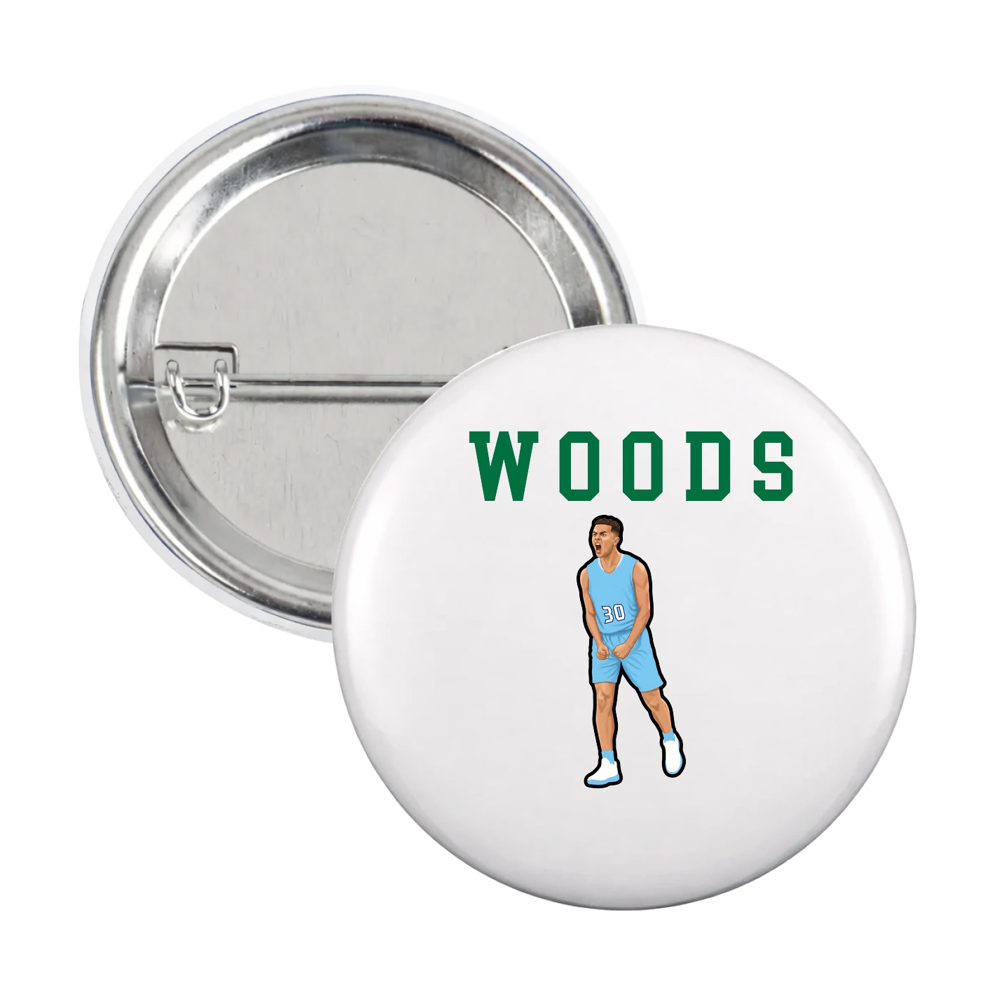 Game Day Button — Shirsey in White