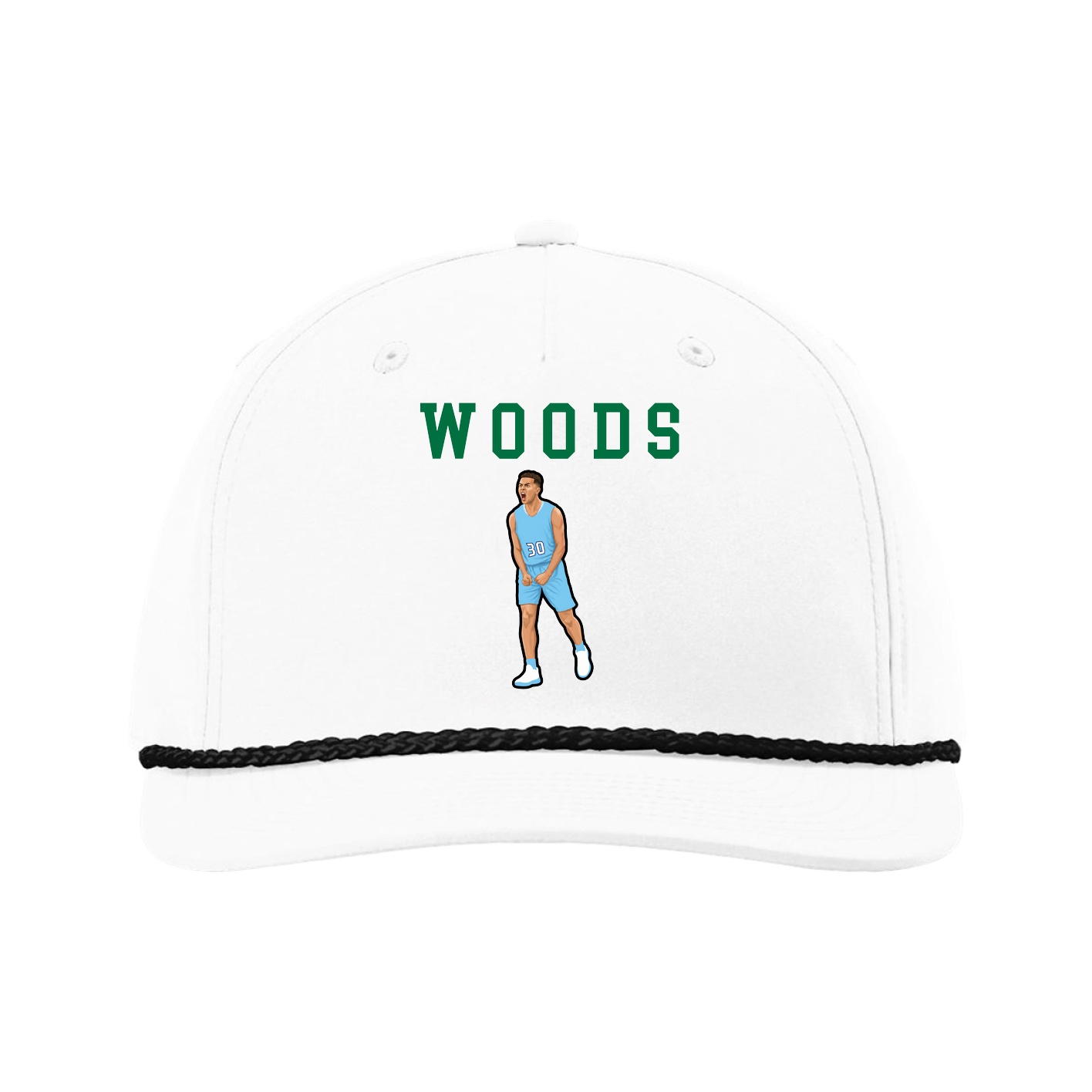 Five-Panel Classic Rope Cap — Shirsey in White