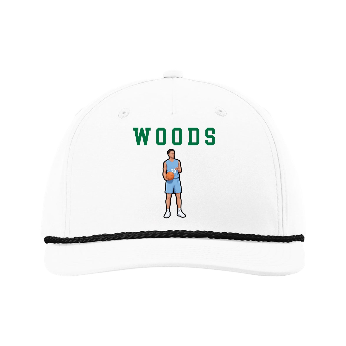 Five-Panel Classic Rope Cap — Shirsey in White