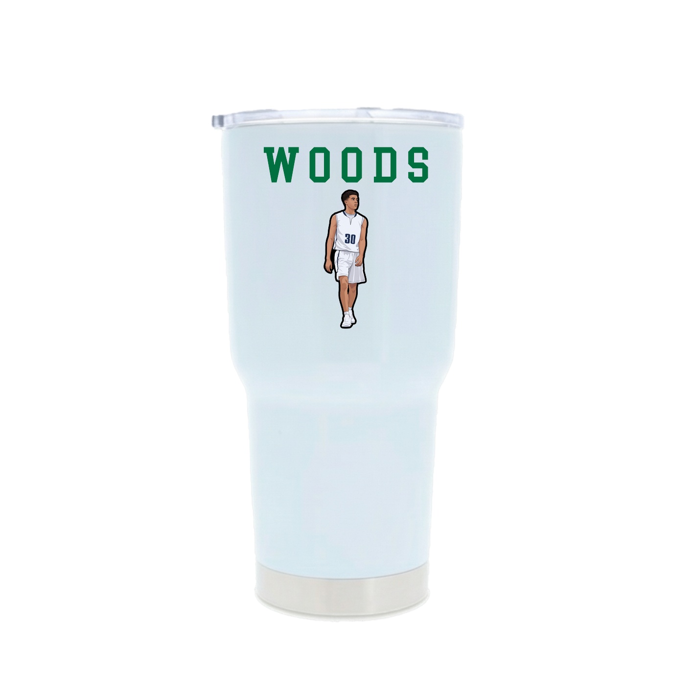 30oz Stainless Steel Tumbler — Shirsey in White