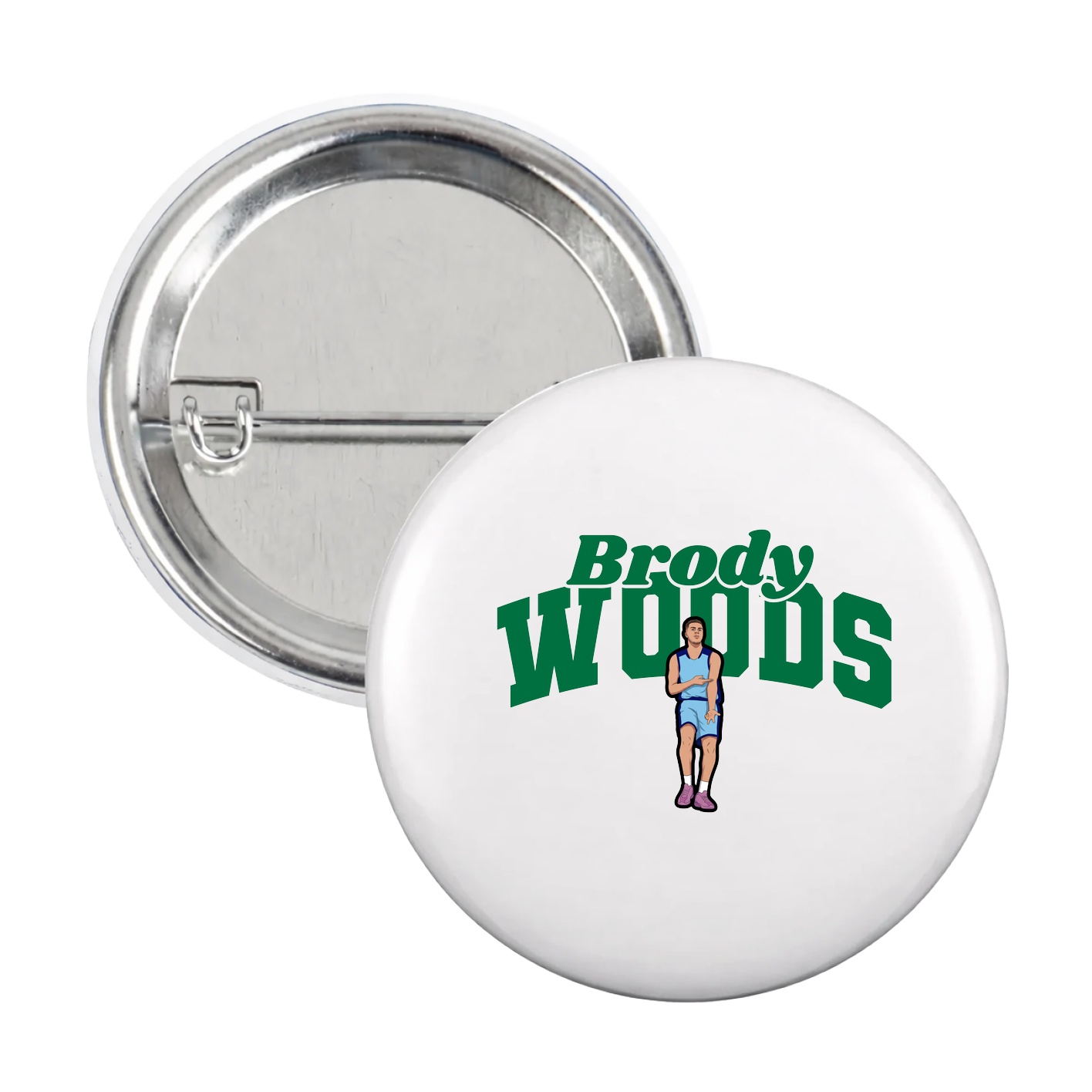 Game Day Button — Signature Arch in White