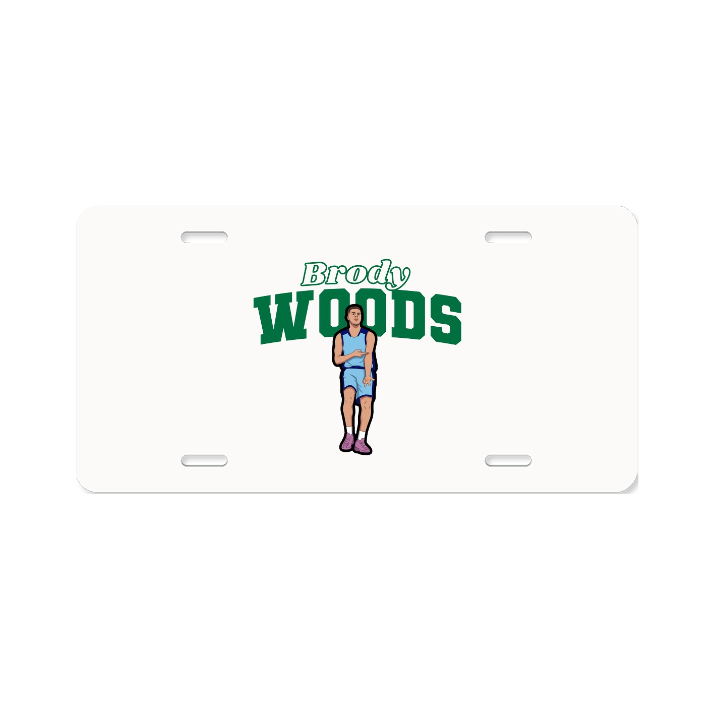 License Plate — Name Arch in Classic