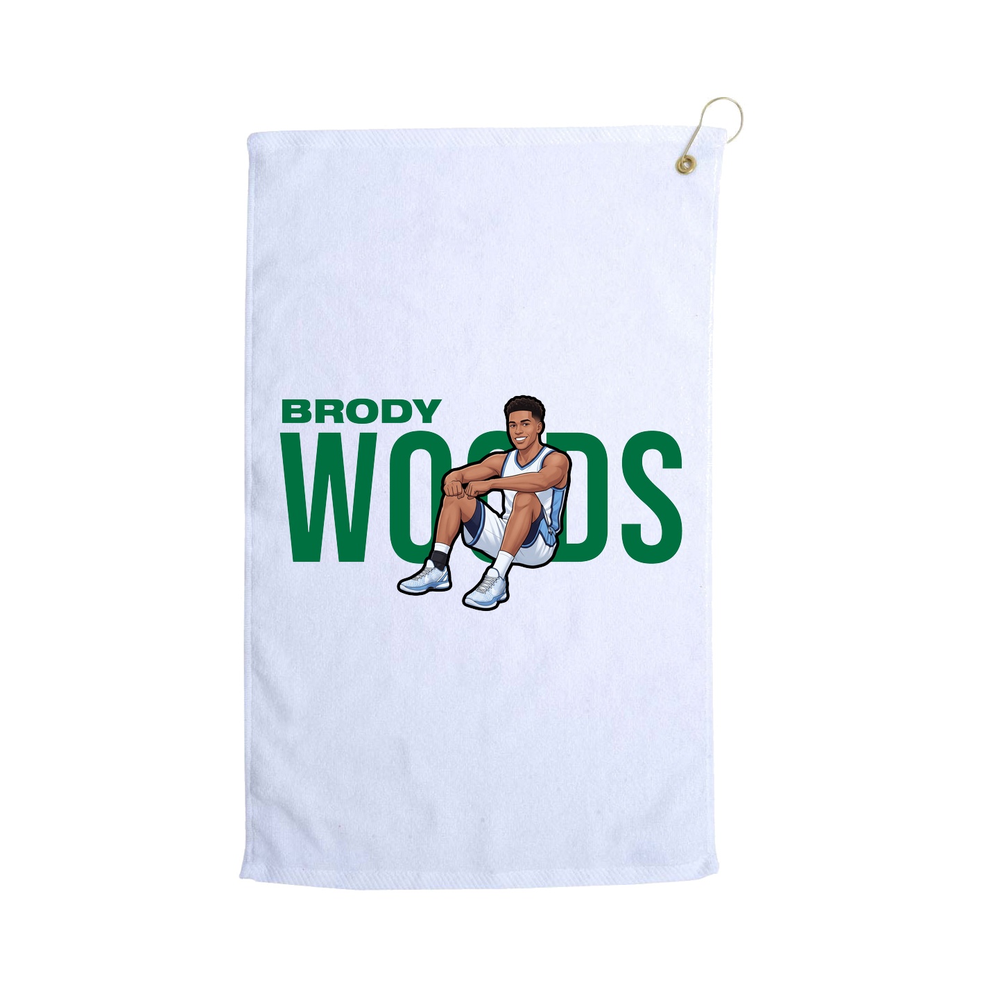 Golf Towel — Player Name in White