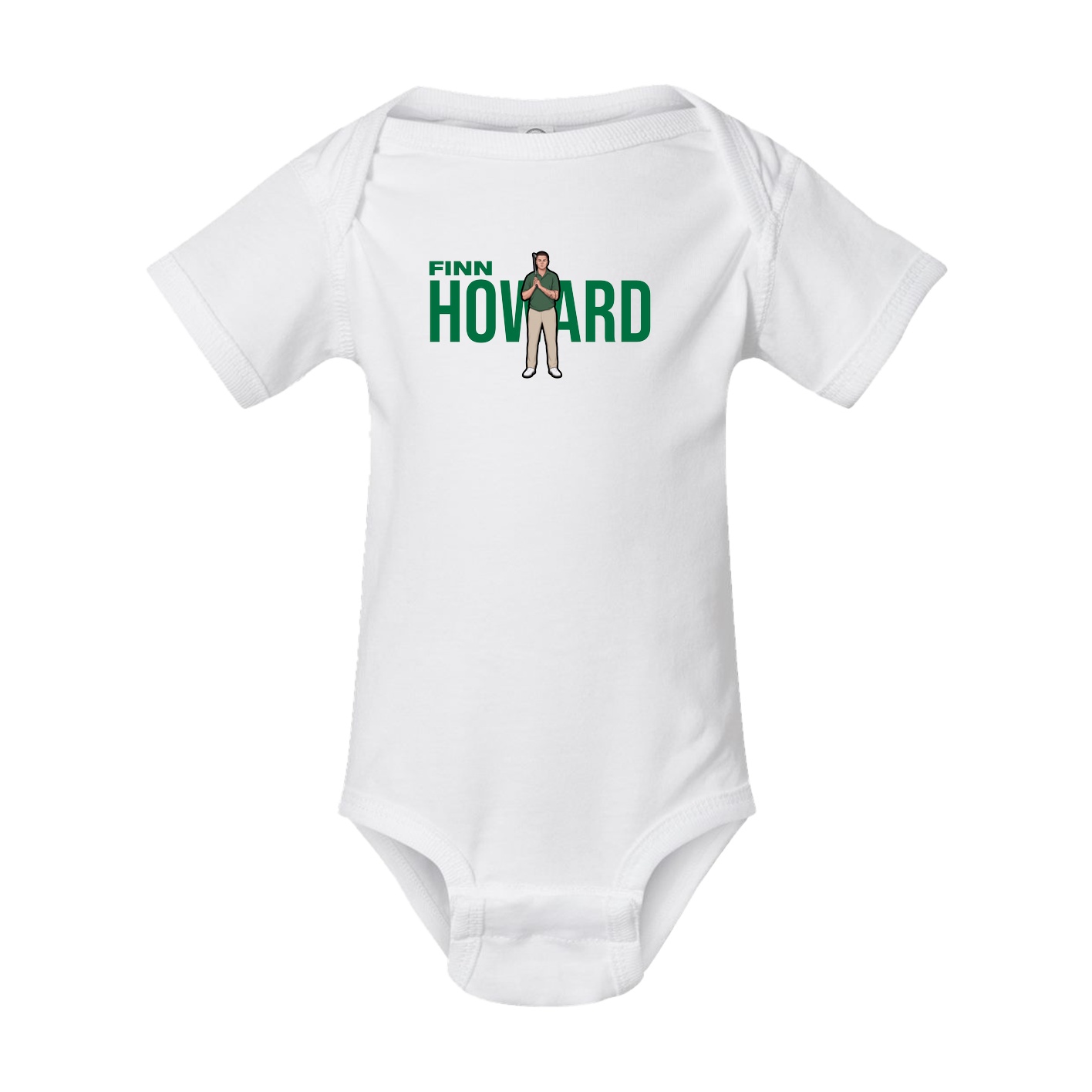 Baby Onesie — Player Name in White