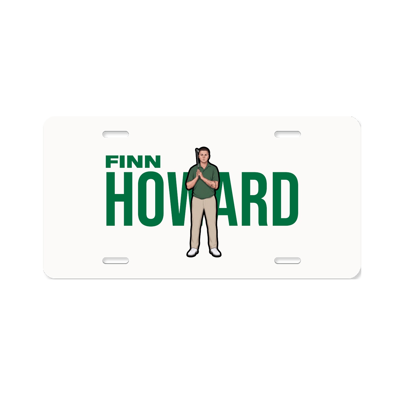 License Plate — Player Name in Classic