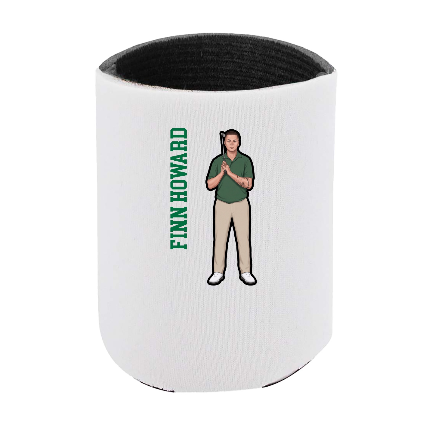 Can Holder — Name Vertical in White