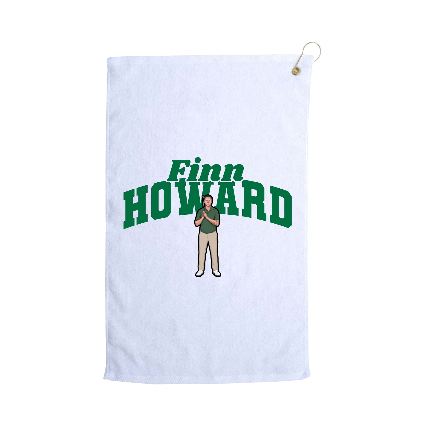 Golf Towel — Signature Arch in White