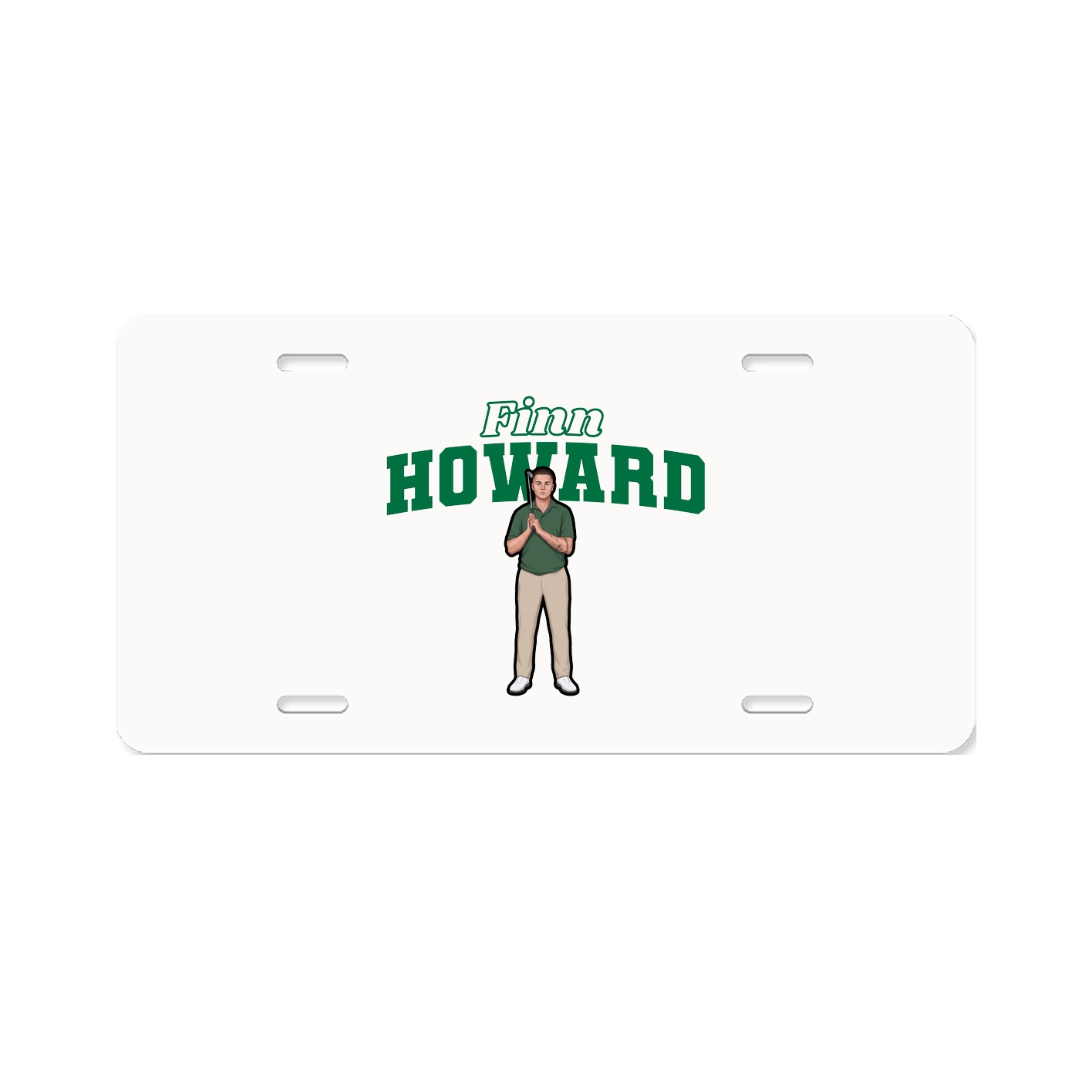 License Plate — Name Arch in Classic