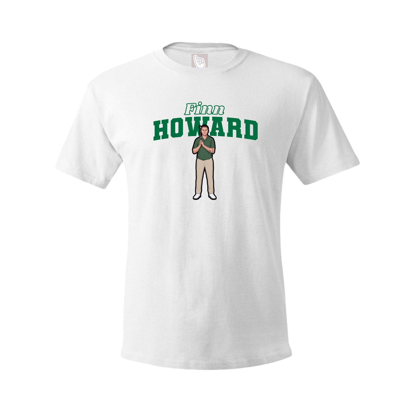 Youth Tee — Name Arch in White