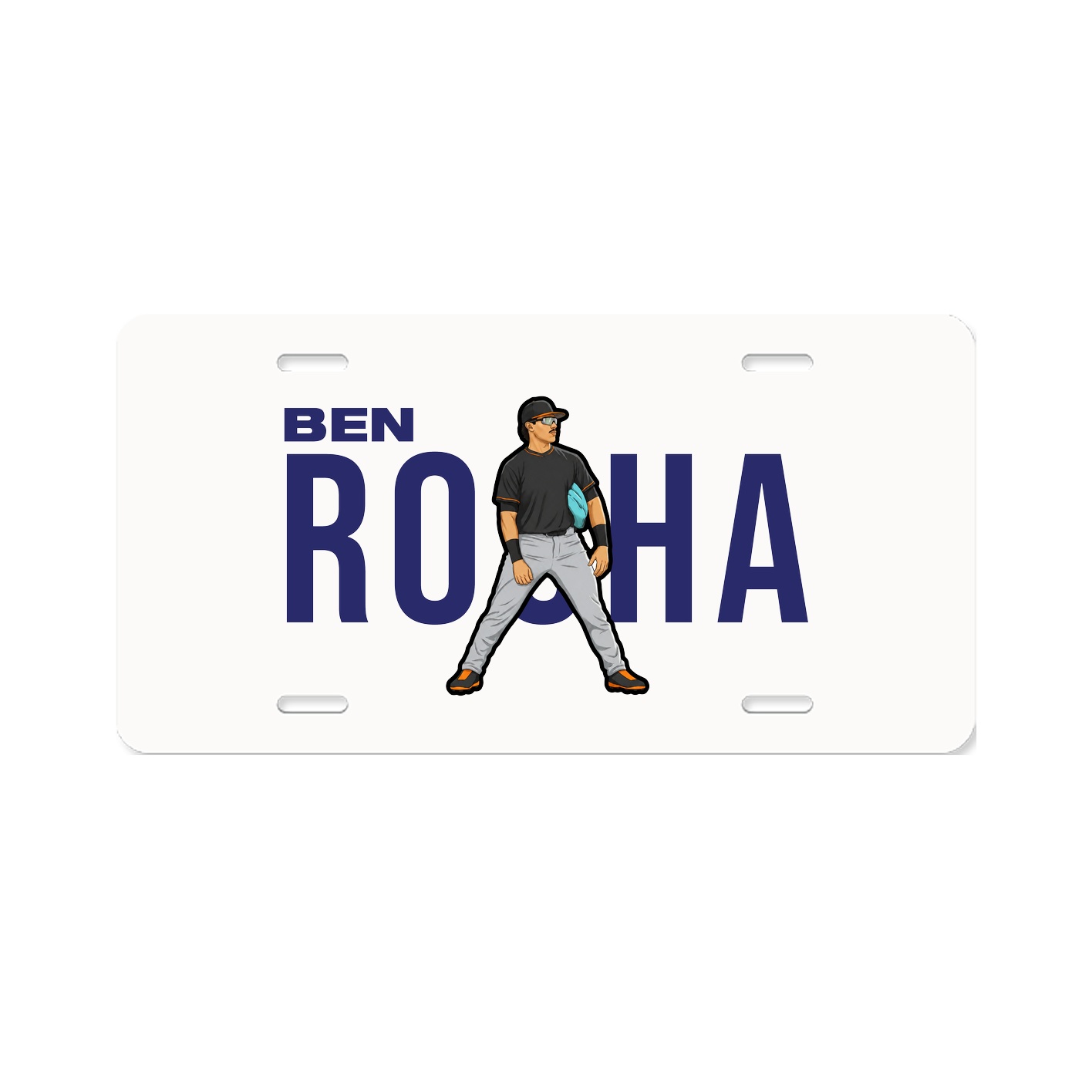 License Plate — Player Name in Classic