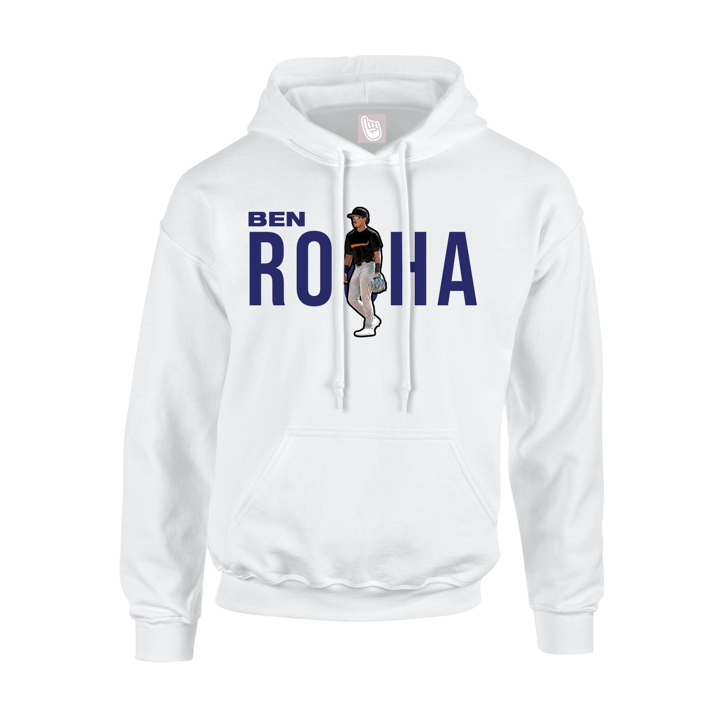 Youth Hoodie — Player Name in White
