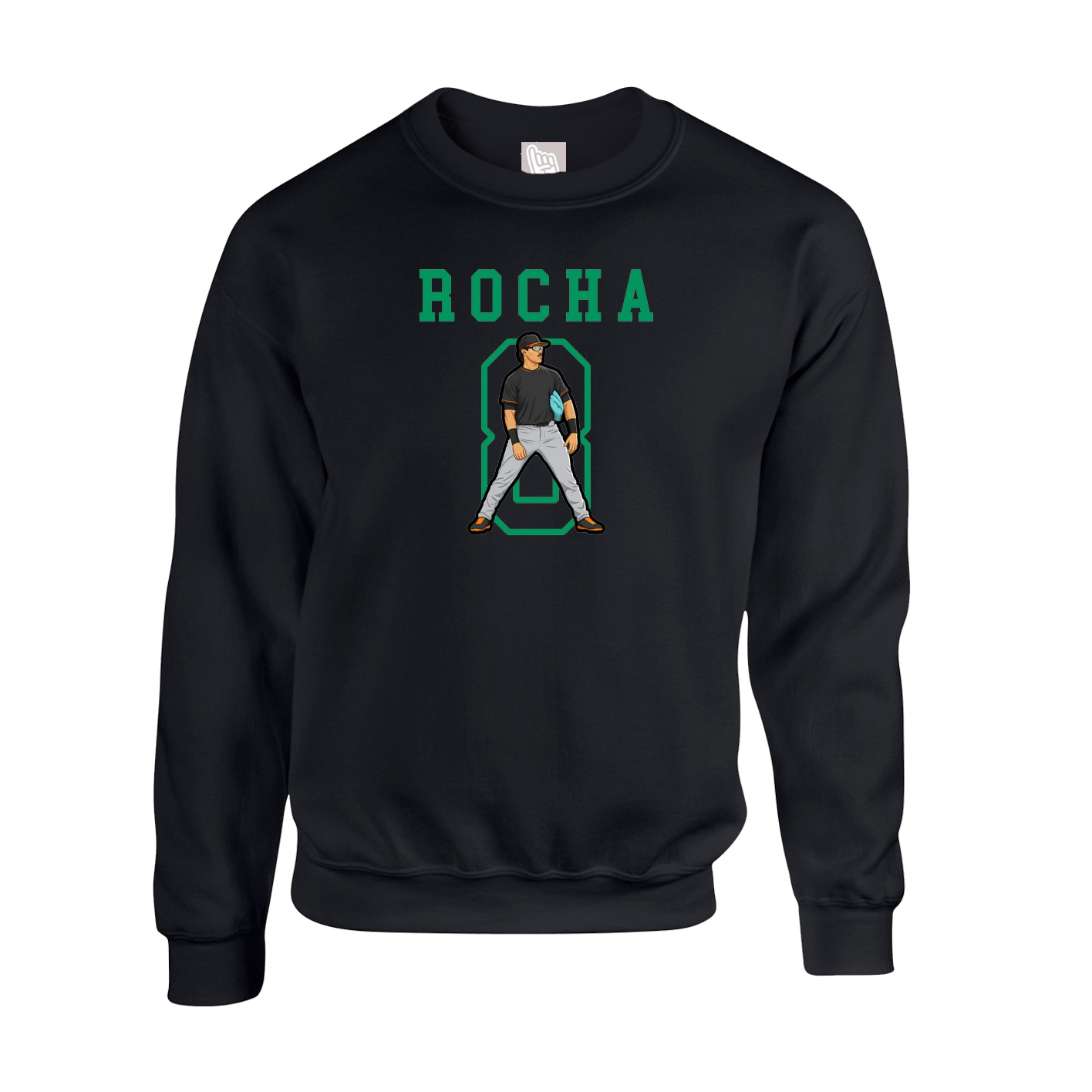 Fleece Crew — Shirsey in Black