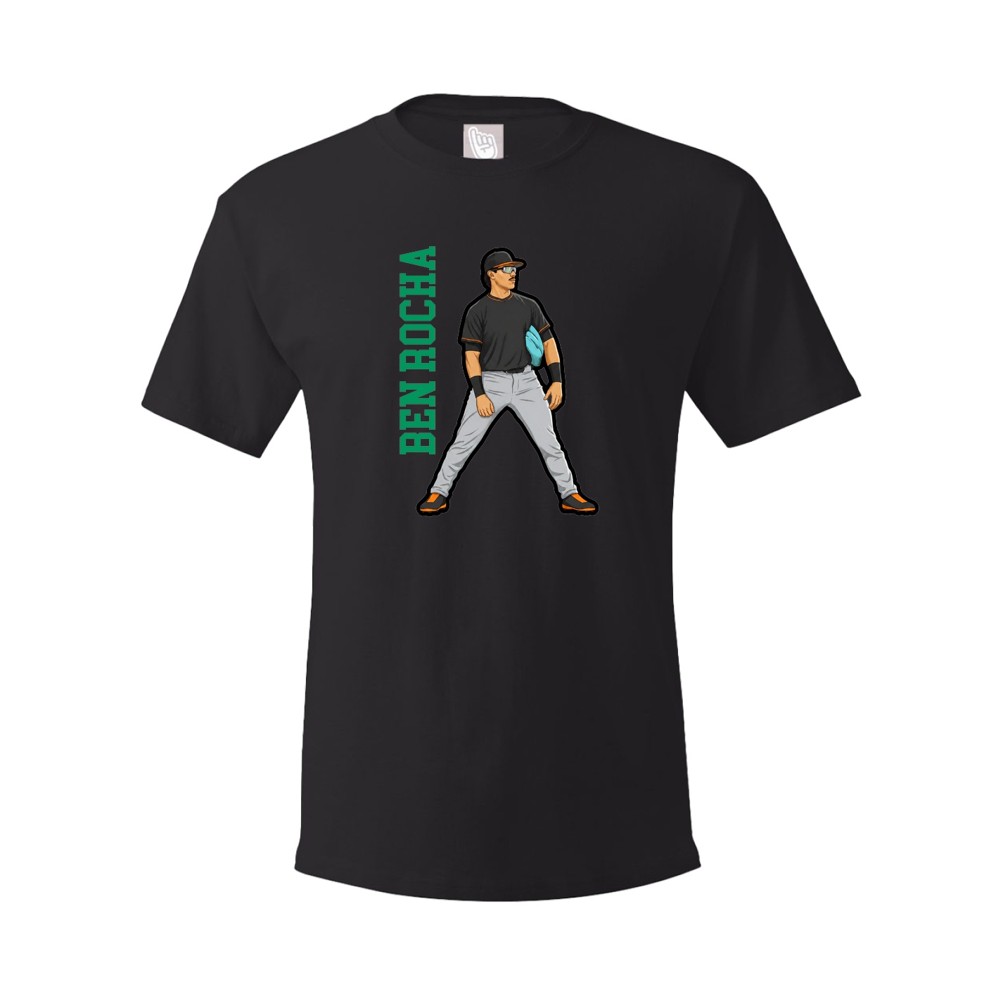 Tee — Name Vertical in Black