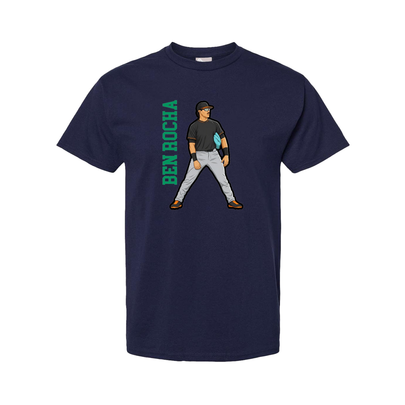 Youth Tee — Name Vertical in Navy